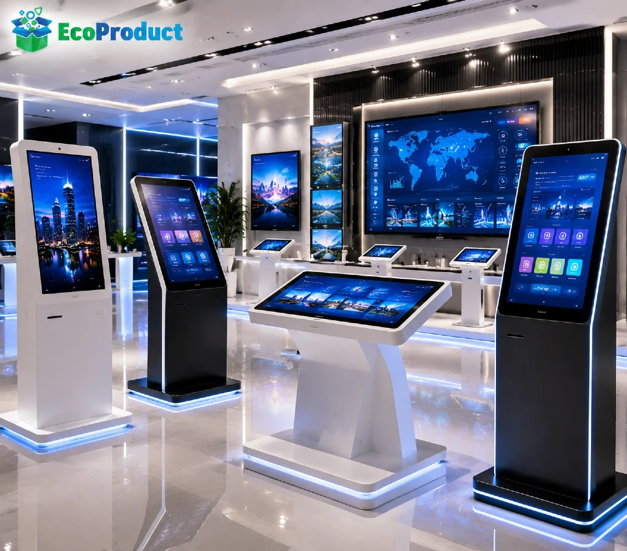 الأكشاك الرقمية والشاشات التفاعلية