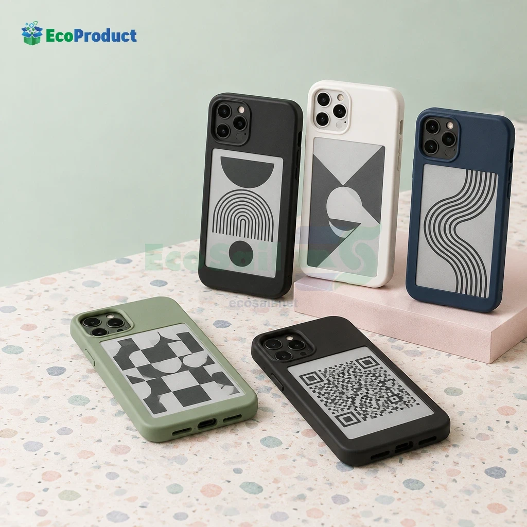 حقيبة هاتف بتقنية NFC من نوع E-Ink